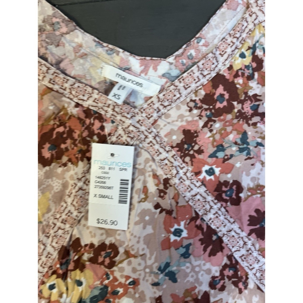 NWT Babydoll Tank Top Size‎ XS Women's Floral Sleeveless Y2K Romantic Whimsical - Picture 6 of 10